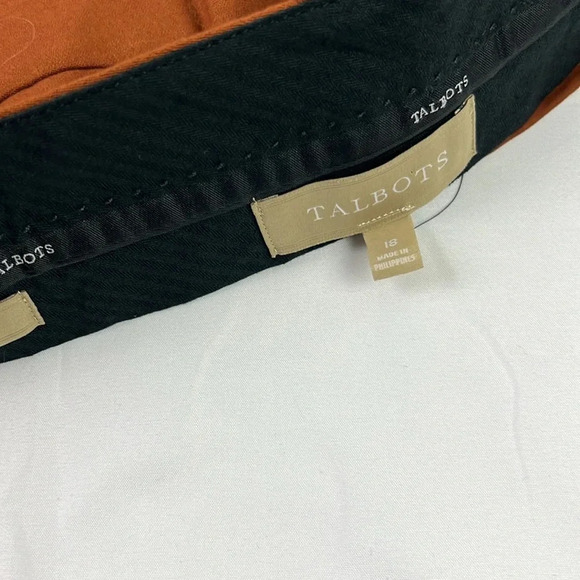 Talbots New Women’s 18 Fabric Woven In Italy Wool Blend Straight Leg Pant - Picture 5 of 11